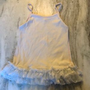 Matilda Jane white ruffle extender size 4 girl